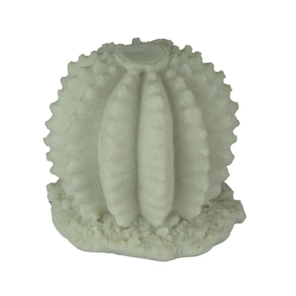 White Sandstone Finish Ball Cactus Statue Small